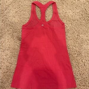 Lululemon Athletica Red Racerback Tank